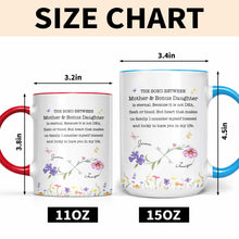 Load image into Gallery viewer, Personalized Accent Mug Custom Birth Flowers Bonus Daughter Gift
