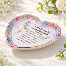 Load image into Gallery viewer, Personalized Heart Jewelry Dish Custom Name Gift for Daughter

