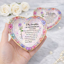 Load image into Gallery viewer, Personalized Heart Jewelry Dish Custom Name Gift for Daughter
