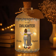 Load image into Gallery viewer, Personalized Frosted Glass Short Bottle Light for Daughter Gift
