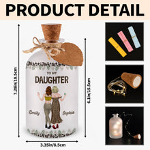 Load image into Gallery viewer, Personalized Frosted Glass Short Bottle Light for Daughter Gift
