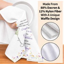 Load image into Gallery viewer, Personalized Kitchen Towel Custom Flower Gift for Daughter-in-Law
