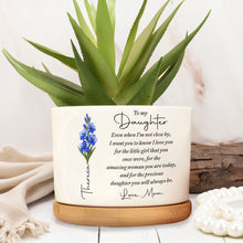 Load image into Gallery viewer, Personalized Ceramic Plant Pot Custom Name Gift for Daughter
