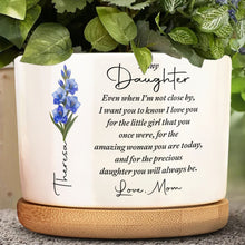 Load image into Gallery viewer, Personalized Ceramic Plant Pot Custom Name Gift for Daughter
