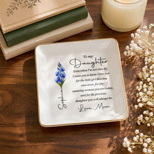 Load image into Gallery viewer, Personalized Jewelry Dish Birth Month Flower Gift for Daughter
