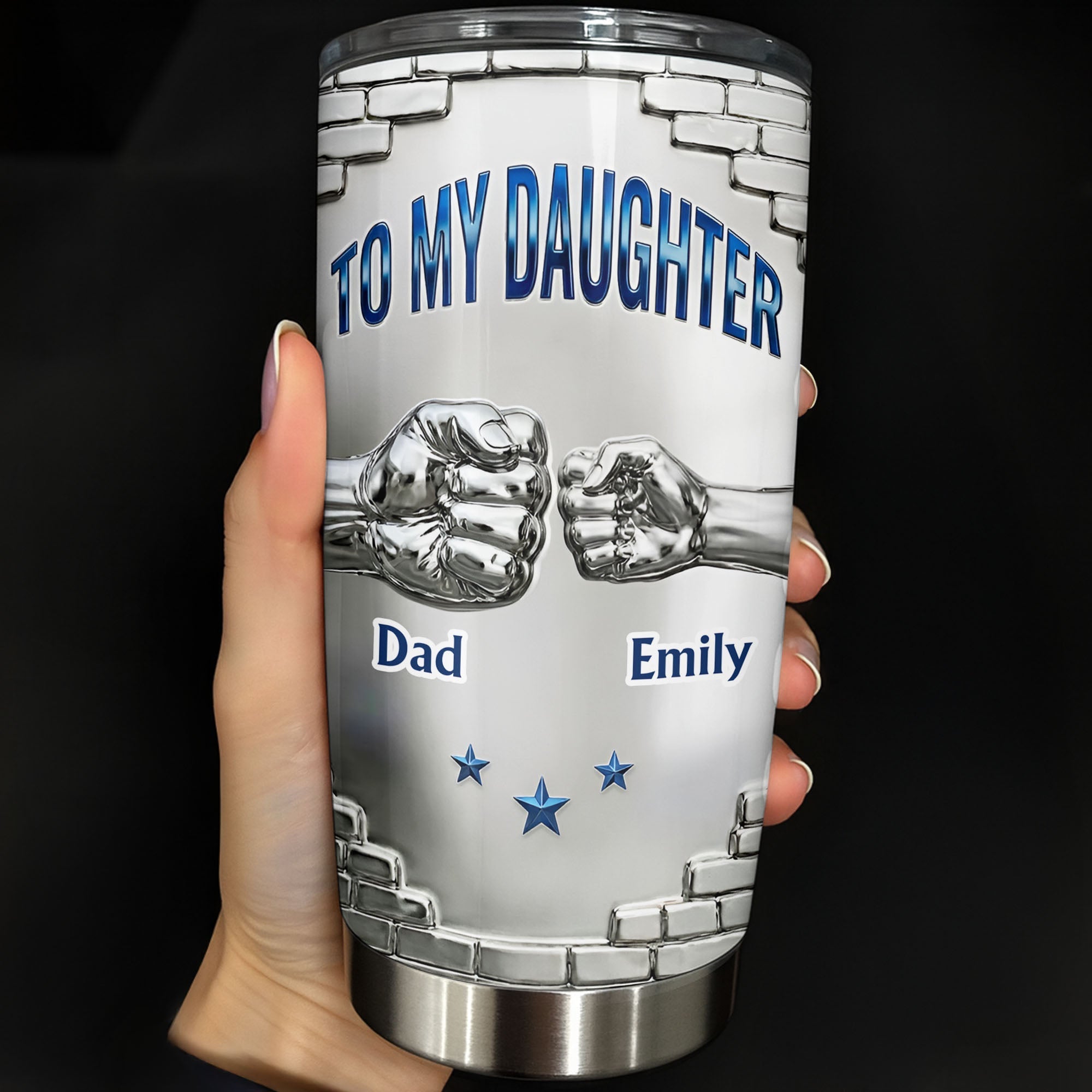 Personalized 20oz Stainless Steel Tumbler for Daughter Gift