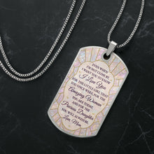 Load image into Gallery viewer, Personalized Dog Tag Necklace Custom Name Gift for Daughter
