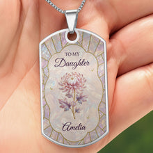 Load image into Gallery viewer, Personalized Dog Tag Necklace Custom Name Gift for Daughter
