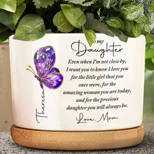 Load image into Gallery viewer, Personalized Ceramic Plant Pot Custom Message for Daughter
