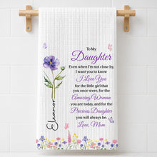 Load image into Gallery viewer, Personalized Kitchen Towel Custom Message for Daughter Gift
