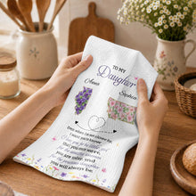 Load image into Gallery viewer, Personalized Kitchen Towel Custom State Map Gift for Daughter
