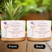 Load image into Gallery viewer, Personalized Ceramic Plant Pot Custom Love Message for Daughter
