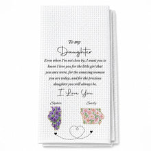 Load image into Gallery viewer, Personalized Kitchen Towel Custom State Art for Daughter Gift
