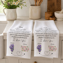 Load image into Gallery viewer, Personalized Kitchen Towel Custom State Art for Daughter Gift
