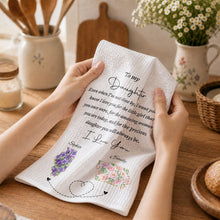 Load image into Gallery viewer, Personalized Kitchen Towel Custom State Art for Daughter Gift
