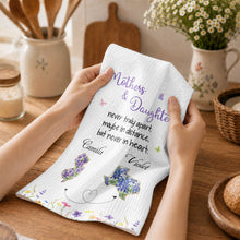 Load image into Gallery viewer, Personalized Kitchen Towel Custom State Flowers Gift for Mom
