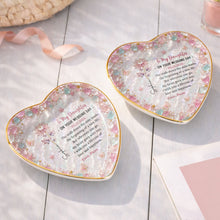 Load image into Gallery viewer, Personalized Heart Jewelry Dish Custom Name Gift for Daughter Wedding Day
