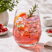 Load image into Gallery viewer, Personalized Stemless Wine Glass Custom Name Gift for Daughter
