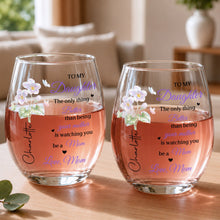 Load image into Gallery viewer, Personalized Stemless Wine Glass Custom Name Gift for Daughter
