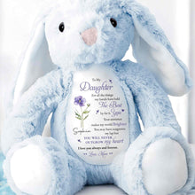 Load image into Gallery viewer, Personalized Stuffed Bunny Custom Name Gift for Daughter
