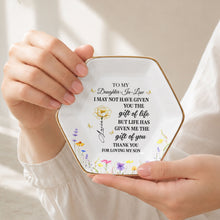 Load image into Gallery viewer, Personalized Ceramic Jewelry Dish Custom Gift for Daughter-in-Law
