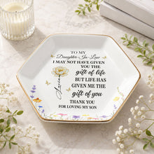 Load image into Gallery viewer, Personalized Ceramic Jewelry Dish Custom Gift for Daughter-in-Law
