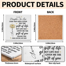Load image into Gallery viewer, Personalized Ceramic Coaster Custom Gift for Daughter-in-Law
