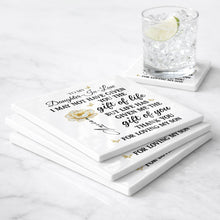 Load image into Gallery viewer, Personalized Ceramic Coaster Custom Gift for Daughter-in-Law
