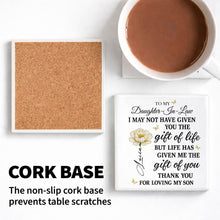 Load image into Gallery viewer, Personalized Ceramic Coaster Custom Gift for Daughter-in-Law
