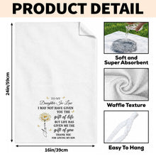 Load image into Gallery viewer, Personalized Kitchen Towel Custom Flower Gift for Daughter-in-Law
