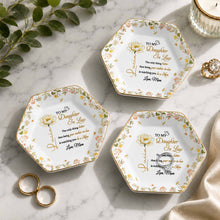 Load image into Gallery viewer, Personalized Hexagonal Ceramic Jewelry Dish Custom Gift for Daughter-in-Law
