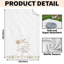 Load image into Gallery viewer, Personalized Birth Month Flowers Kitchen Towel Gift for Daughter-in-Law
