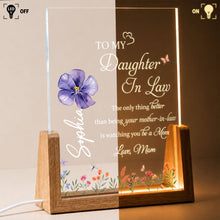 Load image into Gallery viewer, Personalized Acrylic Night Light Custom Name Gift for Daughter-in-Law
