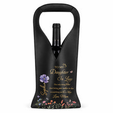 Load image into Gallery viewer, Personalized Leather Wine Bag Custom Gift for Daughter-in-Law

