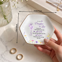 Load image into Gallery viewer, Personalized Hexagonal Jewelry Dish Custom Name Gift for Daughter-in-Law
