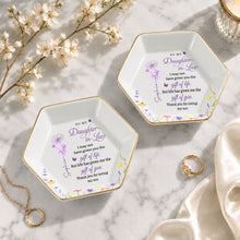 Load image into Gallery viewer, Personalized Hexagonal Jewelry Dish Custom Name Gift for Daughter-in-Law

