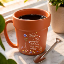Load image into Gallery viewer, Personalized Plant Pot Ceramic Mug Custom Gift for Daughter-in-Law
