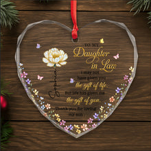 Load image into Gallery viewer, Personalized Heart Glass Ornament Custom Name Gift for Daughter-In-Law
