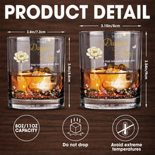 Load image into Gallery viewer, Personalized Whiskey Glass Custom Flowers Gift for Daughter-in-Law
