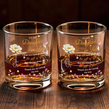 Load image into Gallery viewer, Personalized Whiskey Glass Custom Flowers Gift for Daughter-in-Law
