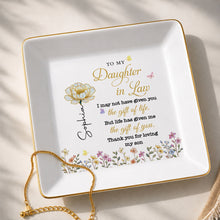 Load image into Gallery viewer, Personalized Ceramic Jewelry Dish Custom Message Gift for Daughter-in-Law
