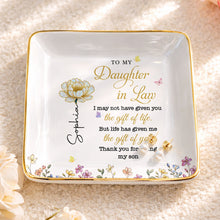 Load image into Gallery viewer, Personalized Jewelry Dish Custom Gift for Daughter-in-Law
