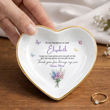 Load image into Gallery viewer, Personalized Heart Jewelry Dish Custom Name Gift for Daughter-in-Law
