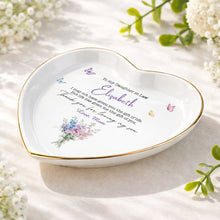 Load image into Gallery viewer, Personalized Heart Jewelry Dish Custom Name Gift for Daughter-in-Law
