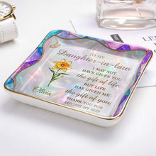 Load image into Gallery viewer, Personalized Ceramic Jewelry Dish Custom Gift for Daughter-in-Law
