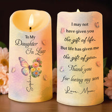 Load image into Gallery viewer, Personalized LED Candle Custom Name Gift for Daughter-in-Law
