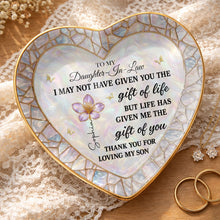 Load image into Gallery viewer, Personalized Heart Jewelry Dish Custom Name Gift for Daughter-in-Law
