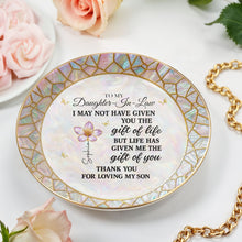 Load image into Gallery viewer, Personalized Jewelry Dish Custom Message for Daughter-in-Law Gift
