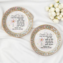 Load image into Gallery viewer, Personalized Jewelry Dish Custom Message for Daughter-in-Law Gift
