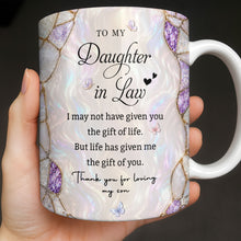 Load image into Gallery viewer, Personalized Coffee Mug Birth Month Flower Gift for Daughter-in-Law
